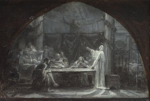 圣热尔韦-圣普罗泰教堂草图，约 1863 年（布面油画） 作者 欧内斯特·奥古斯丁·根敦