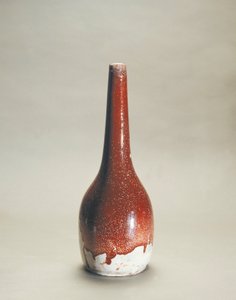 欧内斯特-查普莱特（1835-1909）的火焰珐琅瓷花瓶 作者 欧内斯特·查普莱