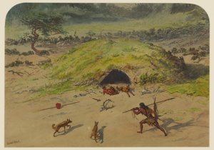 史前场景，1871年 作者 欧内斯特·亨利·格里斯特