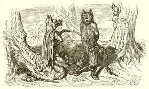 猫与狐狸 作者 Ernest Henry Griset