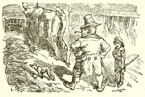 Ox-Stall中的雄鹿 作者 Ernest Henry Griset