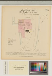 Providence Mill，Little Elk Creek，Maryland，Hexamer General Surveys 作者 欧内斯特（Ernest Hexamer）