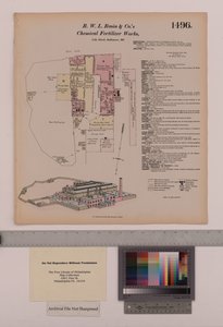 RWL Rasin＆Co。化肥厂，马里兰州巴尔的摩，Hexamer General Surveys，1880