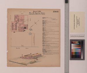 Record Mill，Elkton，Maryland，Hexamer General Surveys，1884