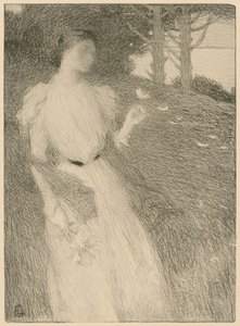 十月的傍晚，约1898年。 作者 欧内斯特·洛朗（Ernest Laurent）