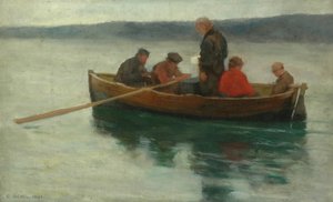 1894年“高地儿童葬礼”研究（木板油） 作者 欧内斯特·利奥波德·西歇尔