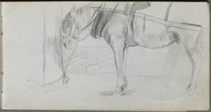 素描本第 06 页：马的研究 作者 欧内斯特·迈森尼尔