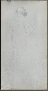 素描本，第35页：研究头部。 作者 让·路易斯·欧内斯特·迈森尼尔