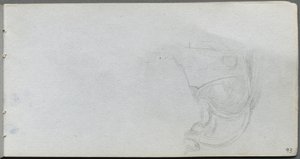 素描本》第 93 页：马鞍研究 作者 欧内斯特·迈森尼尔