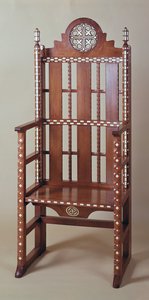 合唱团摊位，20 世纪初（胡桃木）