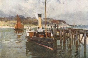 本布里奇港（彩色光刻） 作者 欧内斯特·威廉·哈斯勒赫斯特