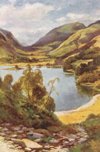 来自 Loughrigg 的 Grasmere（彩色平版印刷） 作者 欧内斯特·威廉·哈斯勒赫斯特