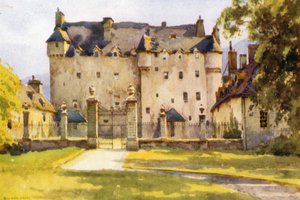 Traquair（彩色光刻） 作者 欧内斯特·威廉·哈斯勒赫斯特