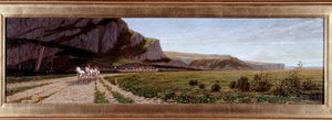 穿越苏格兰克里南运河，埃内斯托·贝尔泰 (Ernesto Bertea) 的画作（1836-1904 年） 作者 埃内斯托·贝蒂亚（Ernesto Bertea）