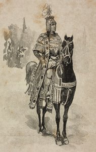 意大利罗马，萨沃伊的奥斯塔公爵埃马努埃莱·菲利伯托 (Emanuele Filiberto) 身着翁贝托·比安卡马诺 (Umberto Biancamano) 服装，出席波各赛别墅锦标赛，参加翁贝托一世 (Umberto I) 和萨沃伊的玛格丽特 (Margherita) 的银婚。