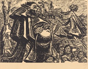 上帝之腹，1921年。 作者 恩斯特·巴拉赫（Ernst Barlach）