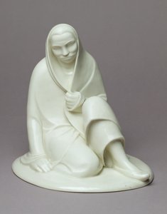 久坐不动的女孩，1907-08（瓷器）