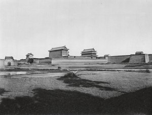 西安府，裴门，慎思，省城西安府北门（黑白照片） 作者 恩斯特·波尔施曼