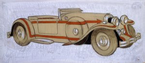 Letourneur et Marchand的插图展示了1924年的德拉吉与教练的合作 作者 恩斯特·德赖顿