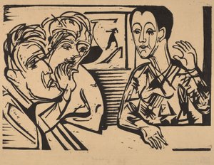 对话，1929年。 作者 恩斯特·路德维希·基希纳