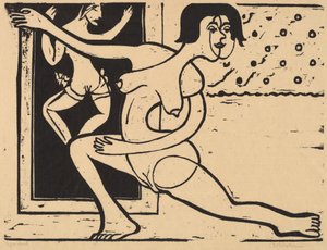 练习的舞者，1934年。 作者 恩斯特·路德维希·基希纳