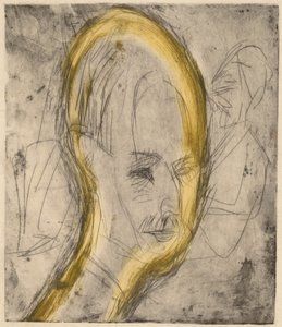 鲍尔博士的头像，1921年。 作者 恩斯特·路德维希·基希纳