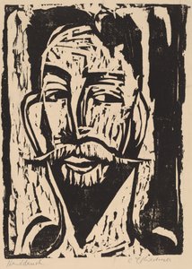 Graef博士教授的头像，1915年。 作者 恩斯特·路德维希·基希纳