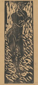 带珠宝的裸体，1906年。 作者 恩斯特·路德维希·基希纳