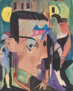 自画像》，1928年。 作者 恩斯特·路德维希·基希纳