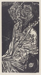 戈尔茨坦教授的妻子》，1916年。 作者 恩斯特·路德维希·基希纳