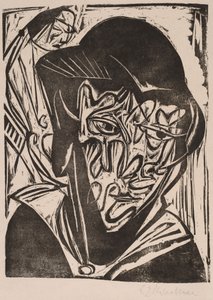 戴面纱的女人，1915年。