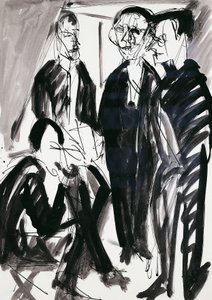 Ernst Ludwig Kirchner（1880-1938）在德累斯顿的艺术家和 Die Brucke（桥梁）小组 作者 恩斯特·路德维希·基希纳