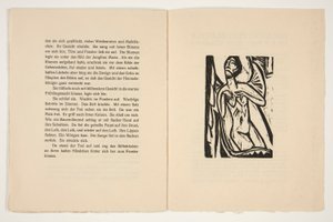 Das Stiftsfraulein und der Tod（《女教士与死亡》）。阿尔弗雷德-多布林的小说插图 作者 恩斯特·路德维希·基希纳