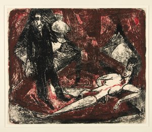 Der Moerder（凶手），为左拉创作的插图 作者 恩斯特·路德维希·基希纳