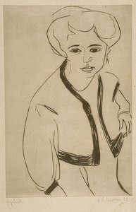 渡渡鸟。 1909年 作者 恩斯特·路德维希·基希纳