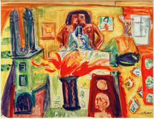 ELKirchner，内饰郁金香 作者 恩斯特·路德维希·基希纳