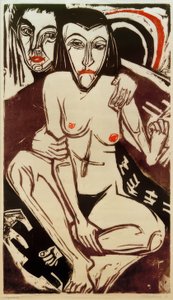 ELKirchner，忧郁（与Erna的自画像） 作者 恩斯特·路德维希·基希纳