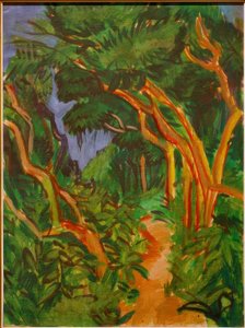 Fehmarnlandschaft，森林小径 作者 恩斯特·路德维希·基希纳