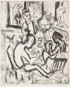 与人的内部。 1923年 作者 恩斯特·路德维希·基希纳