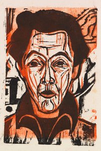 自画像》，1926年。 作者 恩斯特·路德维希·基希纳