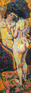 两幅裸体画[正面] 作者 恩斯特·路德维希·基希纳