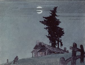 The Homestead，1937（linocut） 作者 艾琳·帕尔默（Ethleen Palmer）