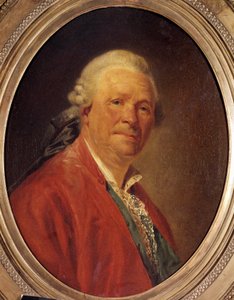 Ritter Christoph Willibald von Gluck (1714-1787) 的肖像 Etienne Aubry (1745-1781) 18 世纪的德国作曲家绘画。 尺寸 0.62x0.52 米。