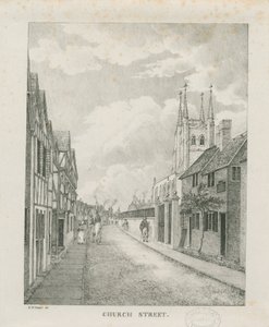 塔姆沃思（Tamworth）-教堂街：版画，nd [1796-1865]（印刷）
