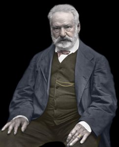 Portrait of Victor Hugo (1802-1885), French writer and poet, Colorisation on a photograph by Etienne Carjat (1828-1906) - Victor Hugo (1802-1885). English writer and poet. ca. 1870. Coloured photograph. 作者 艾蒂安·卡加特