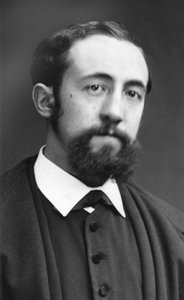 小说家 Jules Claretie（1840-1913 年）的肖像，摄影师 Etienne Carjat 拍摄。原版照片，摄影工作室 Roth  Cie 基金会收藏。