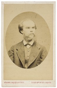 诗人保罗·韦尔兰的肖像1844-1896，c。 1870年 作者 Etienne Carjat