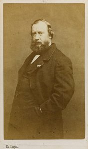 艺术家Constant Troyon 1810-1865的肖像，1860年代初。 作者 艾蒂安·卡加特