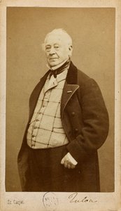 作曲家和长笛手让-路易-图卢的肖像，1786-1865年，约1860年。 作者 艾蒂安·卡加特