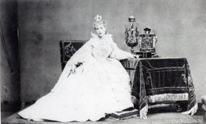 萨拉·伯恩哈特（1844-1923）饰演玛丽·德·纽堡（Marie de Neubourg）饰演维克多·雨果（Victor Hugo）的“鲁伊布拉斯”（Ruy Blas）（1802-85）c.1872 作者 艾蒂安·卡加特